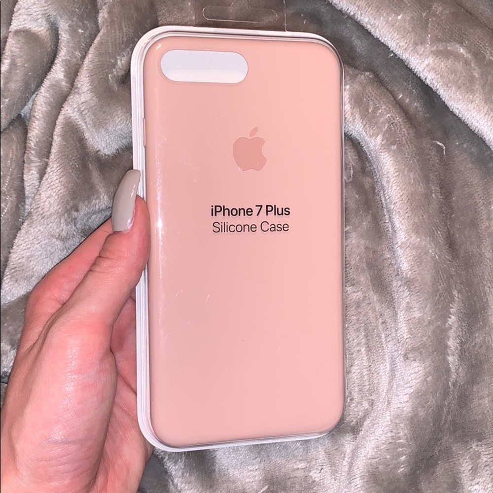 silicone Apple IPhone 7/8 plus case in pink sand